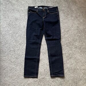 GAP 1969 Dark Blue Always Skinny Jeans with Contrast Stitching 31R